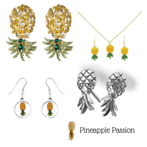 upside down pineapple jewellery